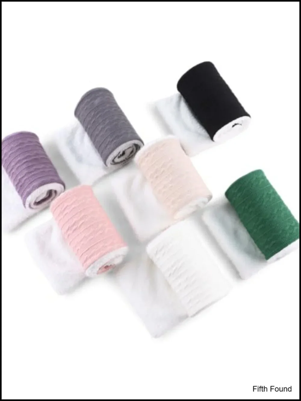 Unisex Winter Knit Scarf Thick Fleece Lined Neck Warmer Cold Weather